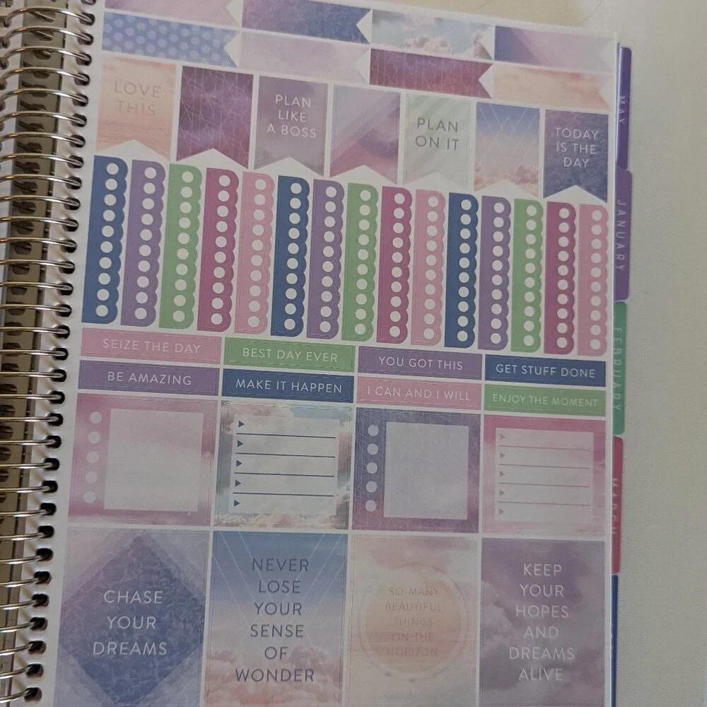 NWT 12 Mo Vertical 2019 Planner 'Own Kind of Beautiful' Outdated Recollections